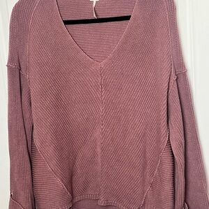 Used Free People Mauve/ Dusty Rose sweater